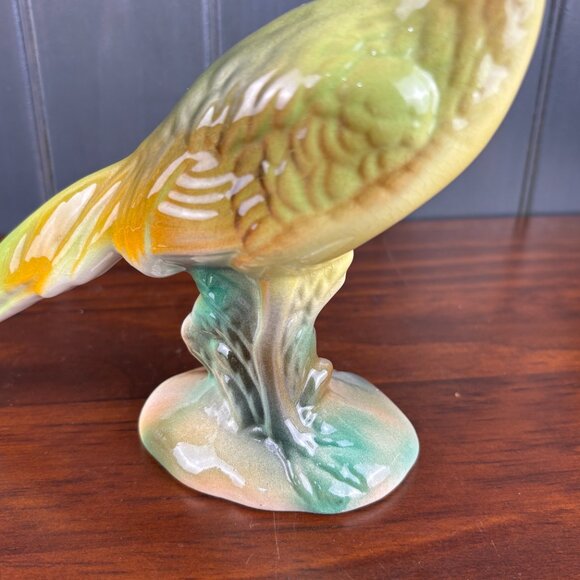 Vintage Pair of Stewart B. McCulloch Ceramic Pheasant Figurines Hand Painted - Picture 14 of 15